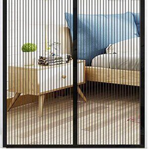 Black Magnetic Screen Door 35"x86"